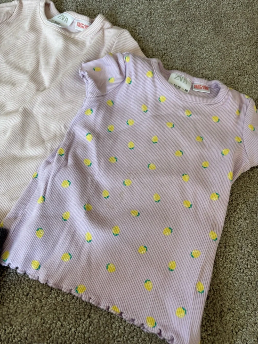 Zara Pink and Lilac Kids  Tops & Shorts Set